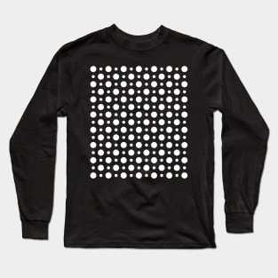 Simple White Dots Pattern Long Sleeve T-Shirt